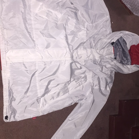 New Supreme Red And White Taped Jacket - Picture 3 of 4